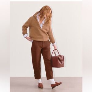 Everlane barrel utility pant in Rosewood